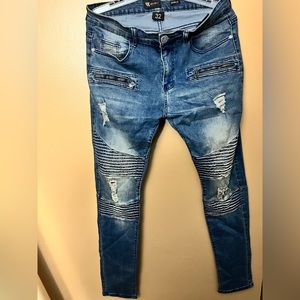 Mens ripped jeans